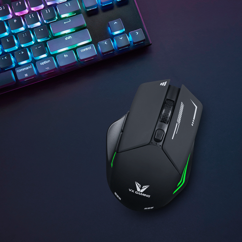 VX Gaming Gaming VX Gaming Kratos Series Wireless Rechargeable RGB Gaming Mouse