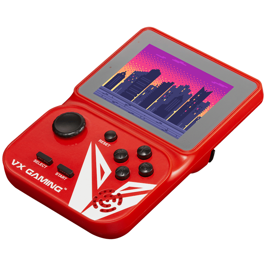 VX Gaming Gaming VX Gaming Nostalgia Series Handheld Retro Game Station with 4gb Micro SD - Red