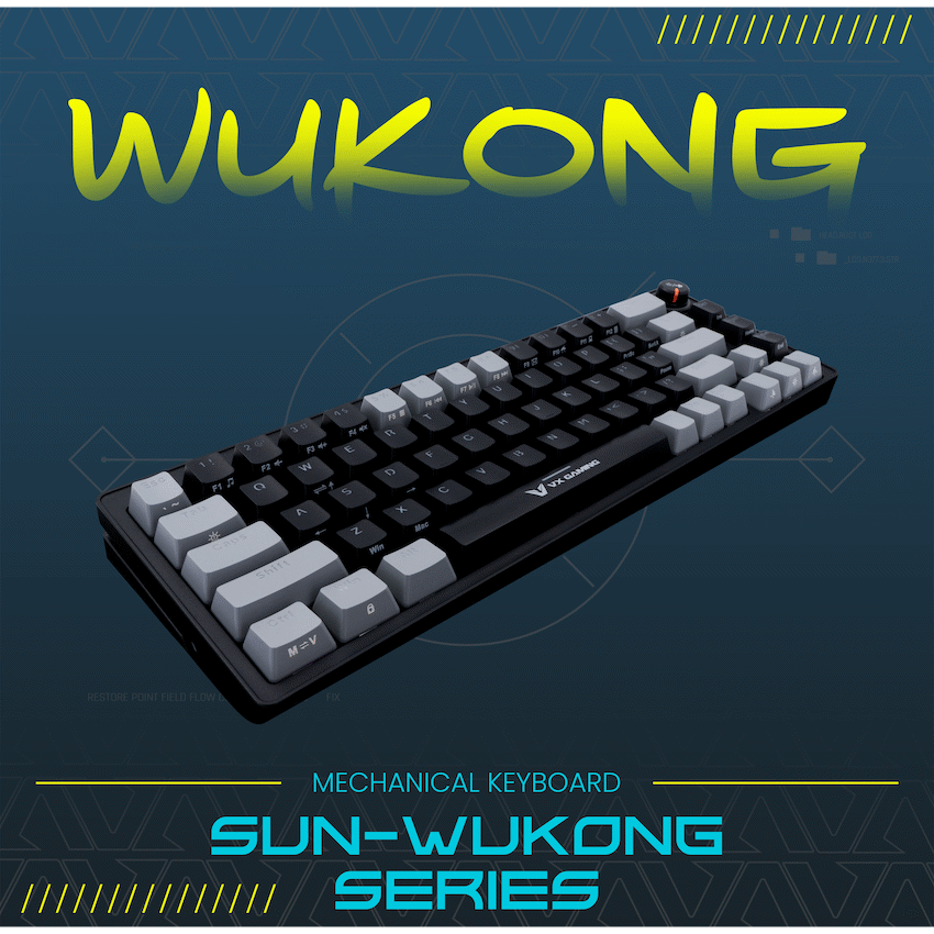 VX Gaming Gaming VX Gaming Sun-Wukong RGB Hot Swappable Mechanical Keyboard