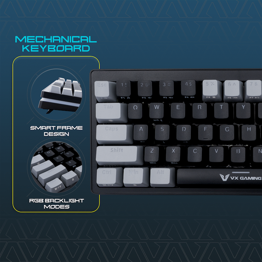 VX Gaming Gaming VX Gaming Sun-Wukong RGB Hot Swappable Mechanical Keyboard