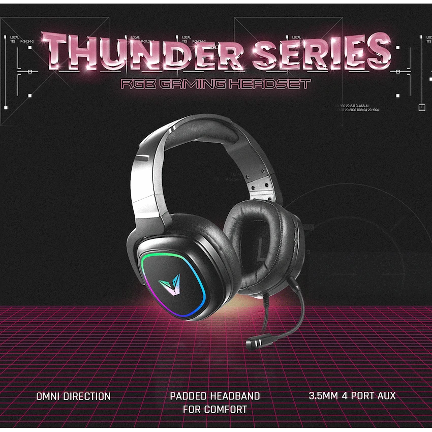 VX Gaming Gaming VX Gaming Thunder series Gaming Headset RGB