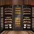 Swiss 526 mm Satin Black Dual Zone Wine Cooler - DZ140L