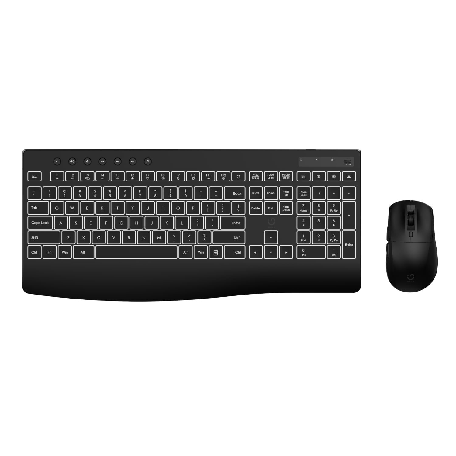 WINX WINX DO Business Backlit Wired Keyboard and Mouse Combo