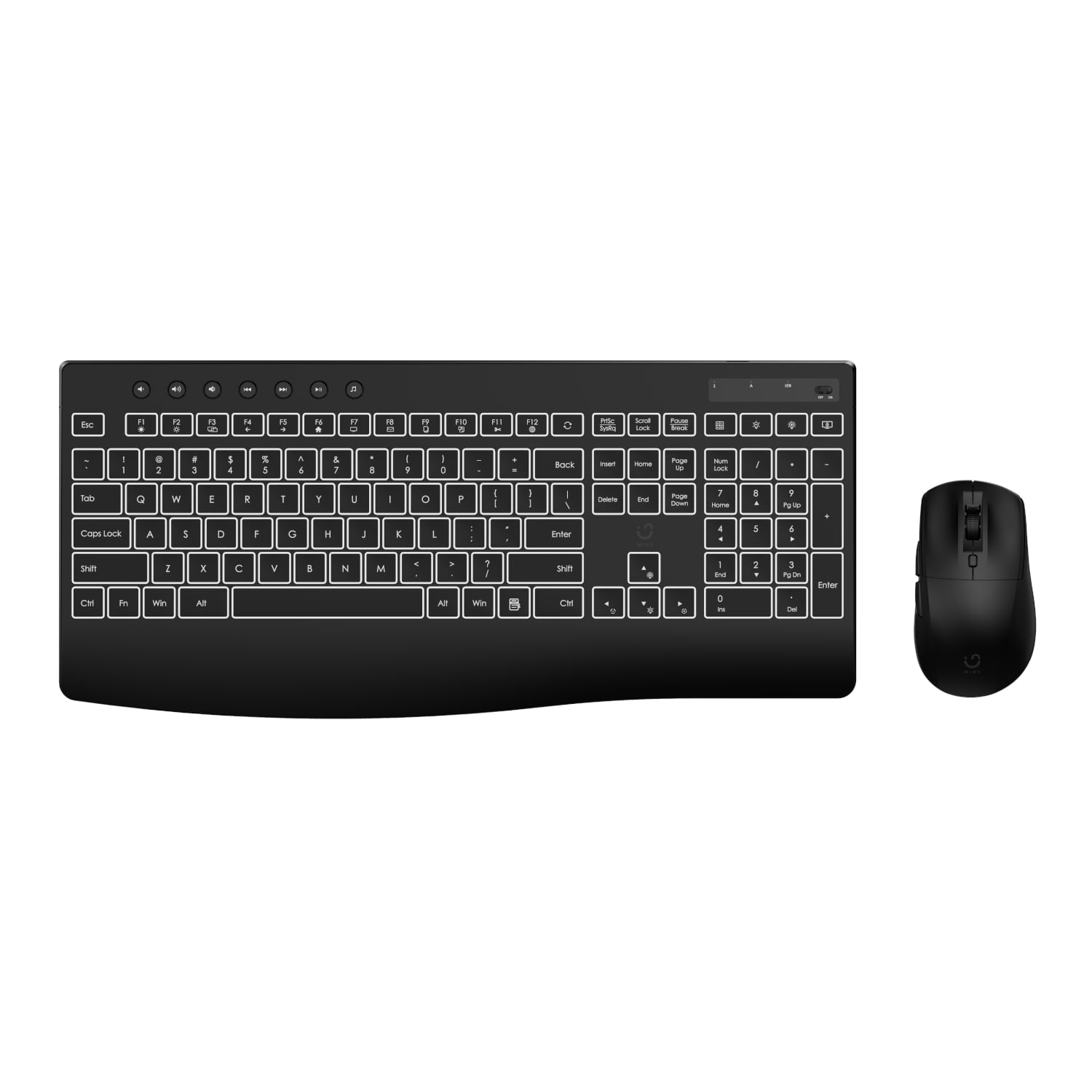 WINX WINX DO Business Backlit Wireless Keyboard and Mouse Combo