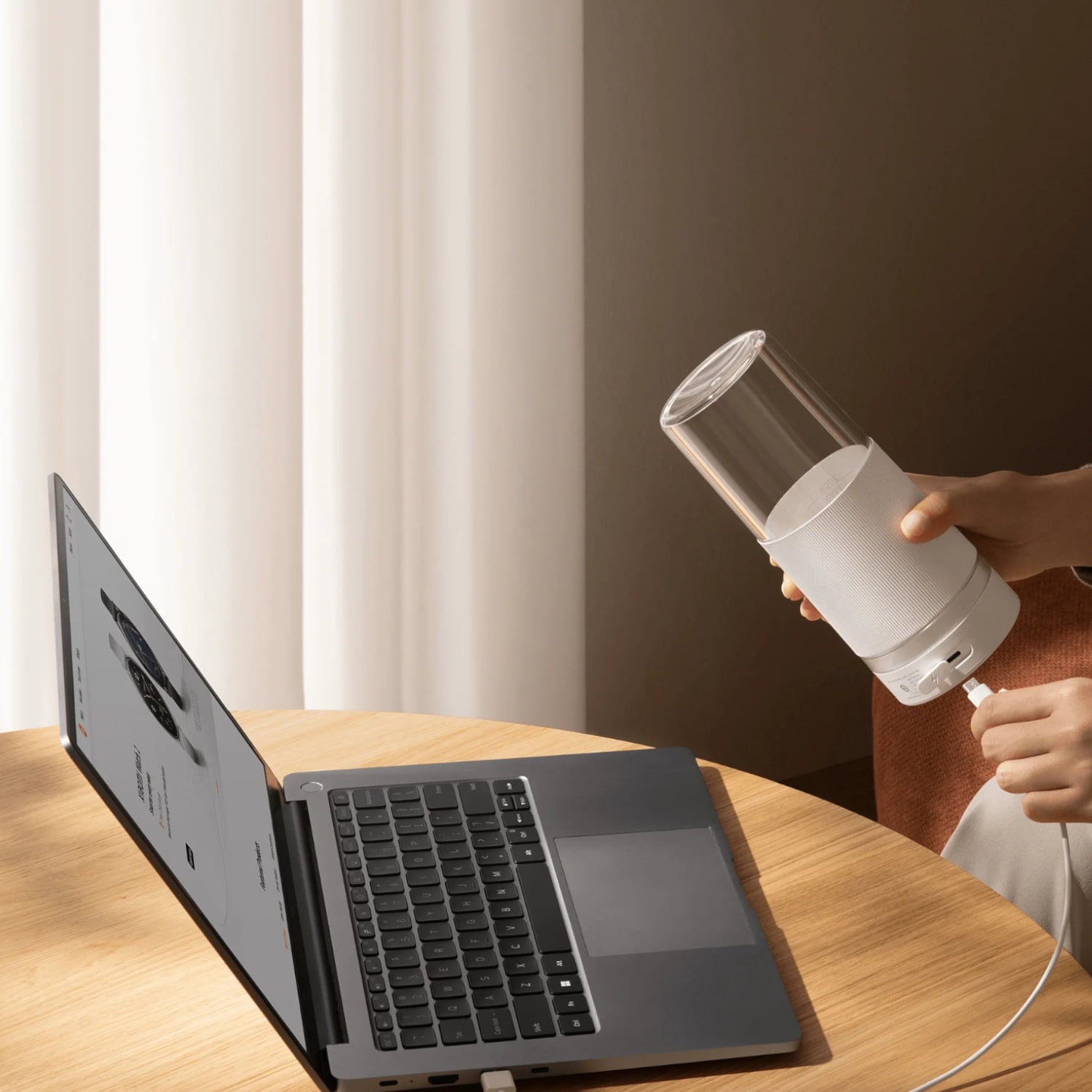 Xiaomi Xiaomi Portable Blender 300ml USB Type-C Rechargeable- White