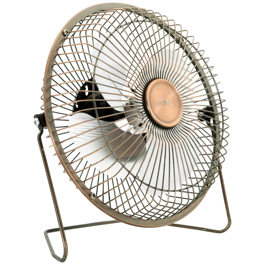 ZEN Kitchen and Home Zen Cool Series 6in Desk Fan - Copper