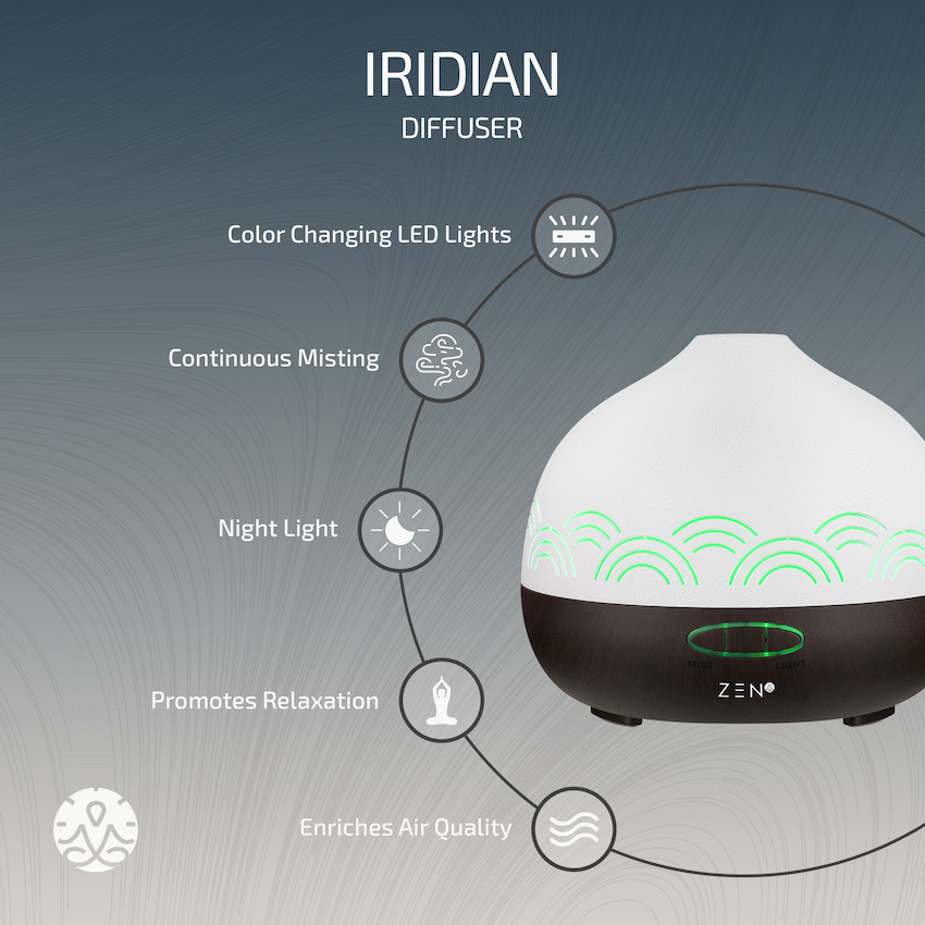 ZEN Kitchen and Home Zen Iridian Diffuser - Dark Wood