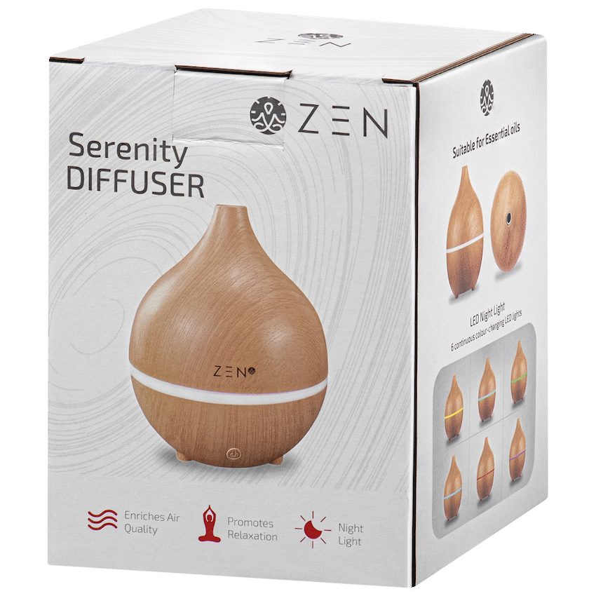 Zen Kitchen and Home Zen Serenity Diffuser - Light Wood