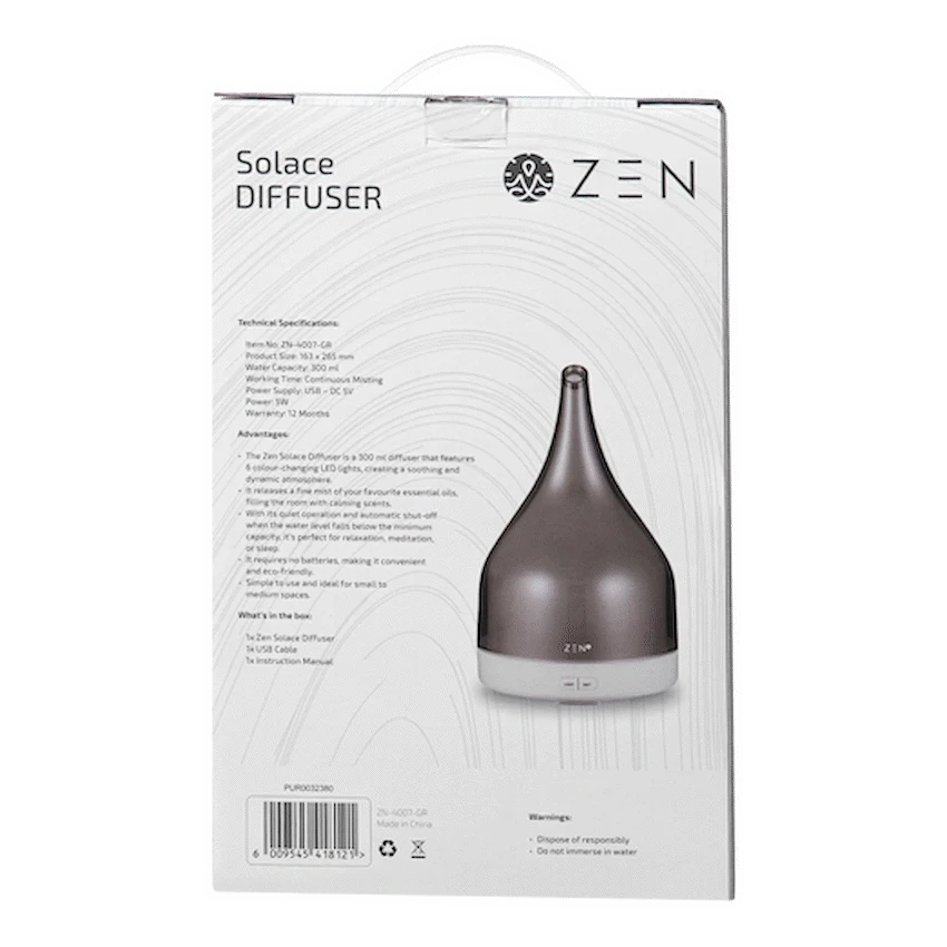 ZEN Kitchen and Home Zen Solace Diffuser - Grey